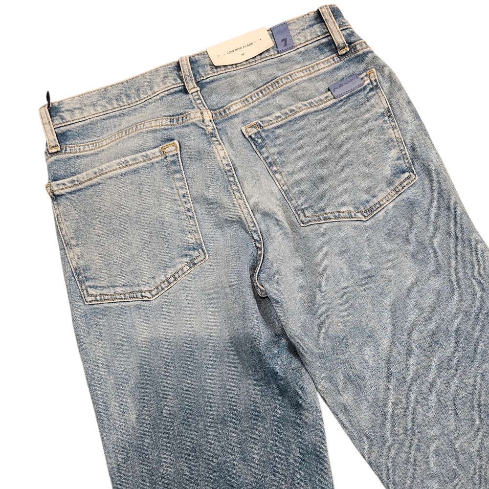 7 For All Mankind Low Rise Flare in Chamberlain Size 25 NWT - Picture 7 of 8